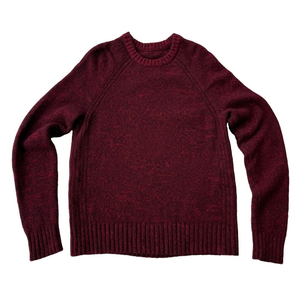 Vince Crewneck Sweater Men's Large Yak/ Wool Red Contemporary Fall